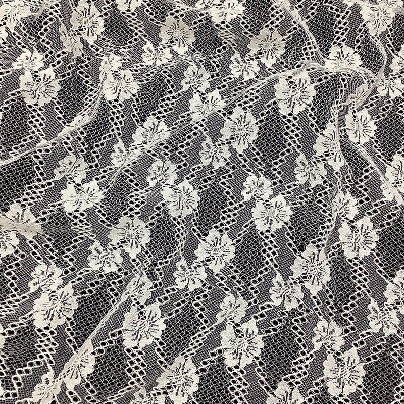 Lace Fabric Dress Black Nylon for Women's Wear Wholesale Supplier 16